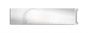 Briefkastenschild Swiss-Box 100 x 25 Alu
